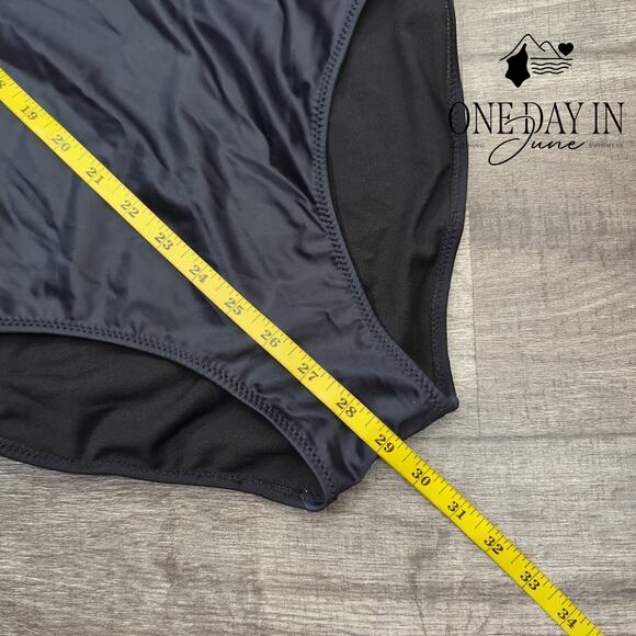 Aleumdr Criss Cross Back One Piece Swimsuit Size L - Picture 4 of 5